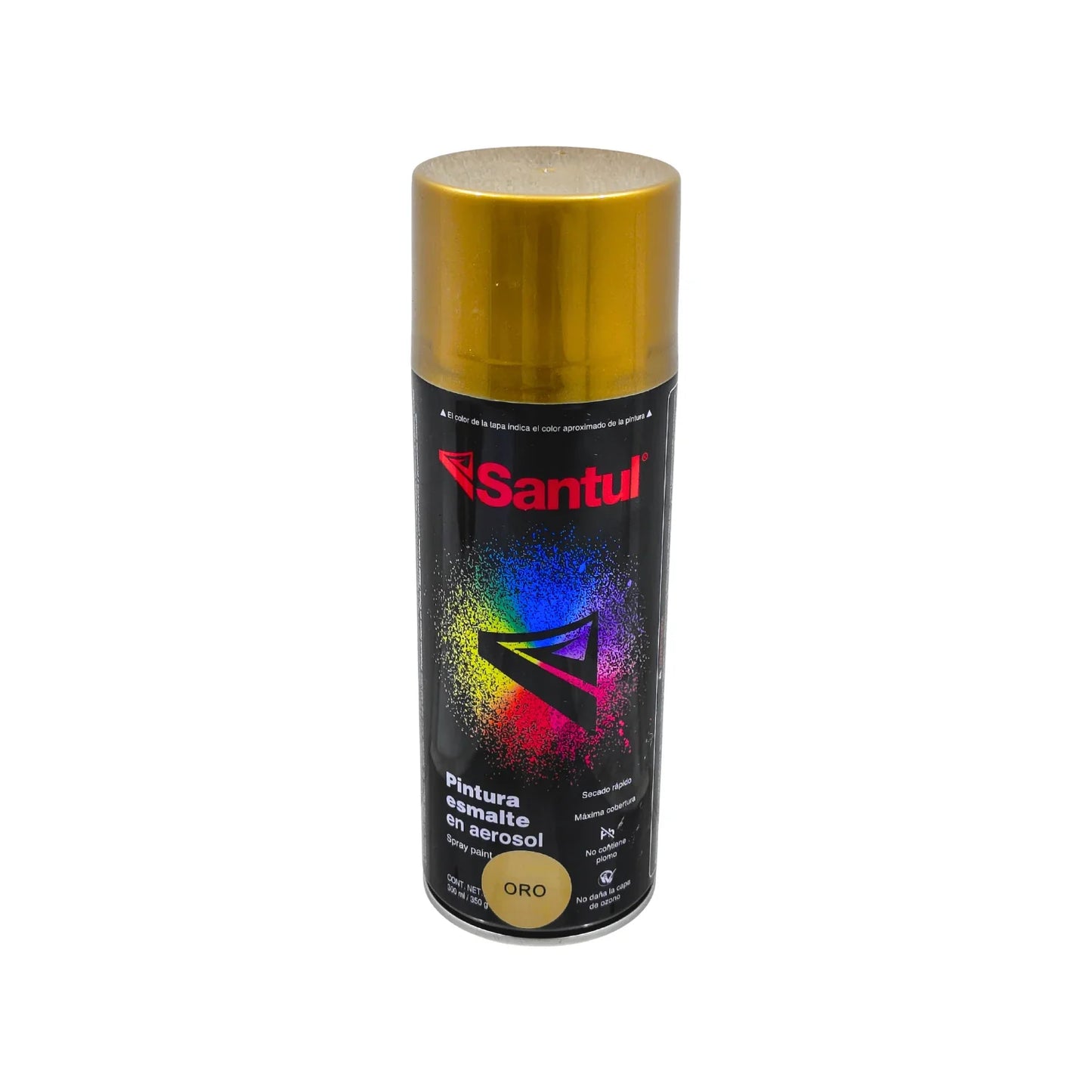 Pintura en aerosol oro metálico 300 ml Santul 8830