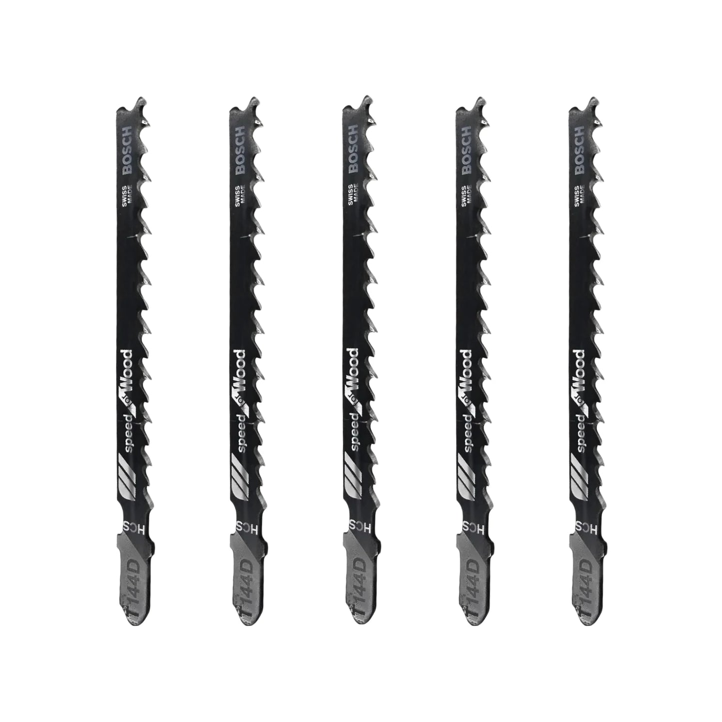Segueta para caladora corte madera 3 piezas HCS tipo "T" Bosch T144D