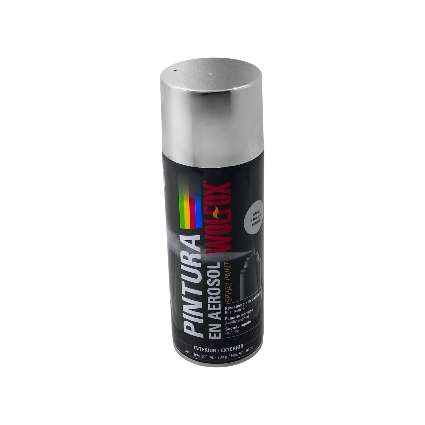 Pintura en aerosol cromo 300 ml Wolfox WF0684