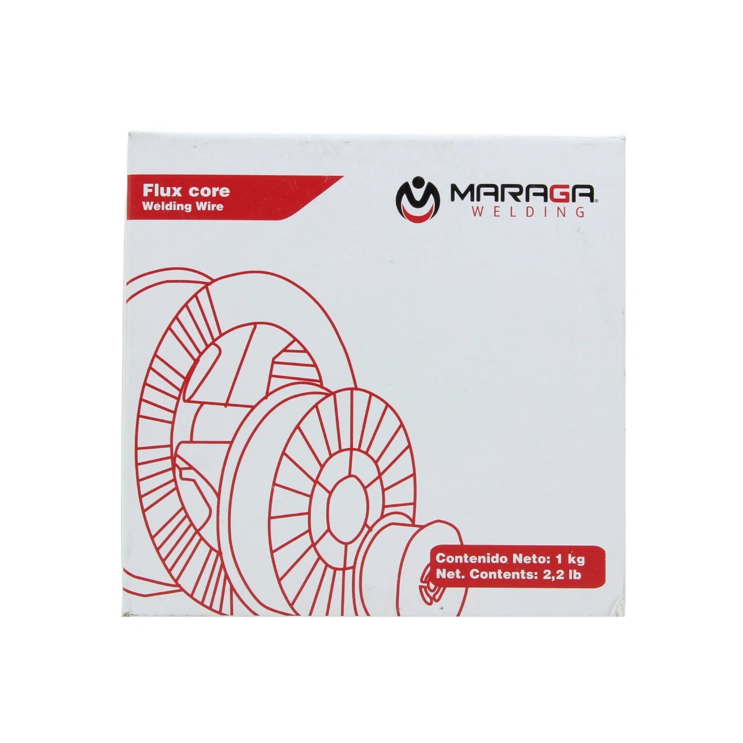 Alambre tubular flux core para soldar Maraga Welding 1 kg