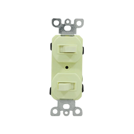 Apagador doble marfil Argos 8840050