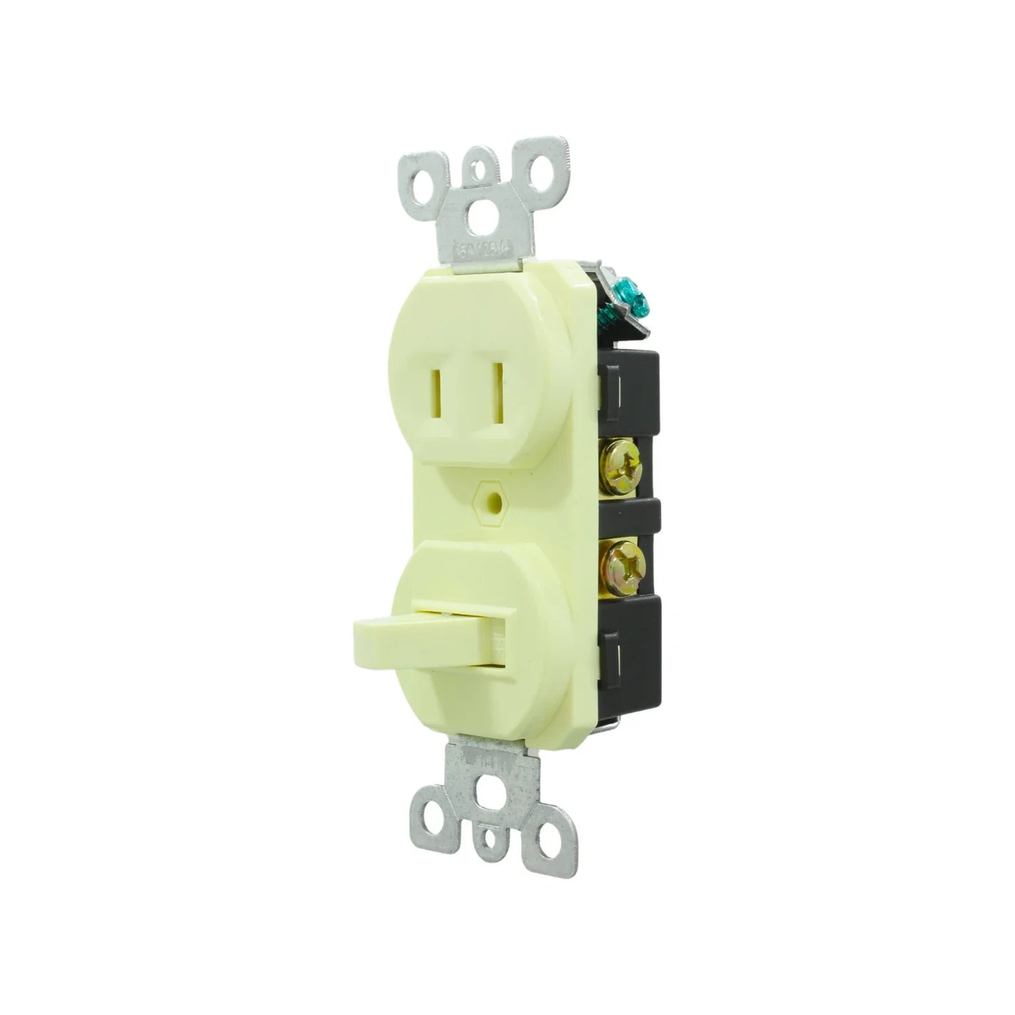 Contacto/apagador dúplex marfil Argos 8840100