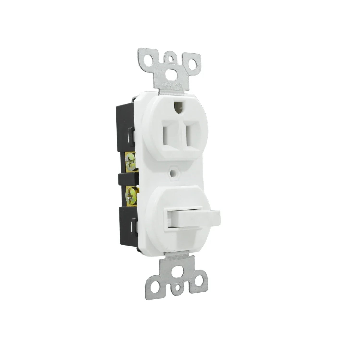 Contacto/apagador dúplex aterrizado blanco Argos 8840106