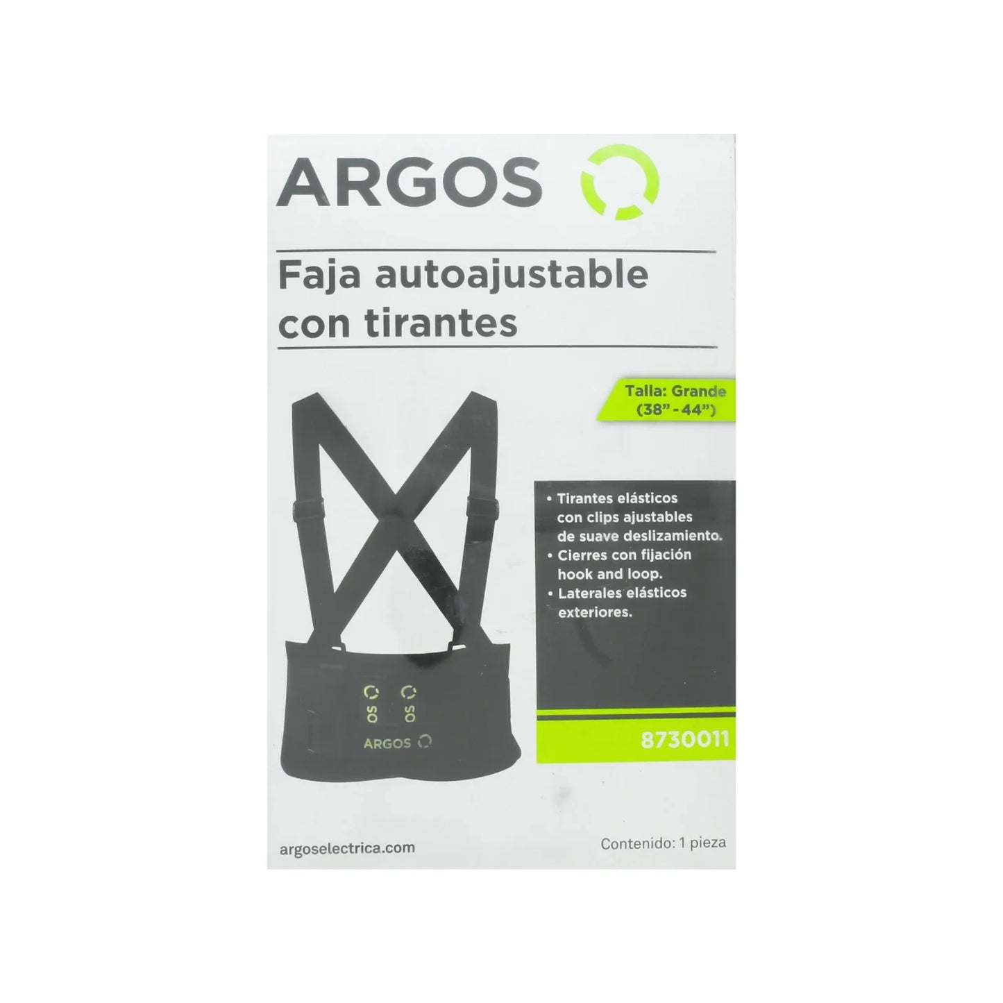 Faja industrial grande con tirantes Argos 8730011