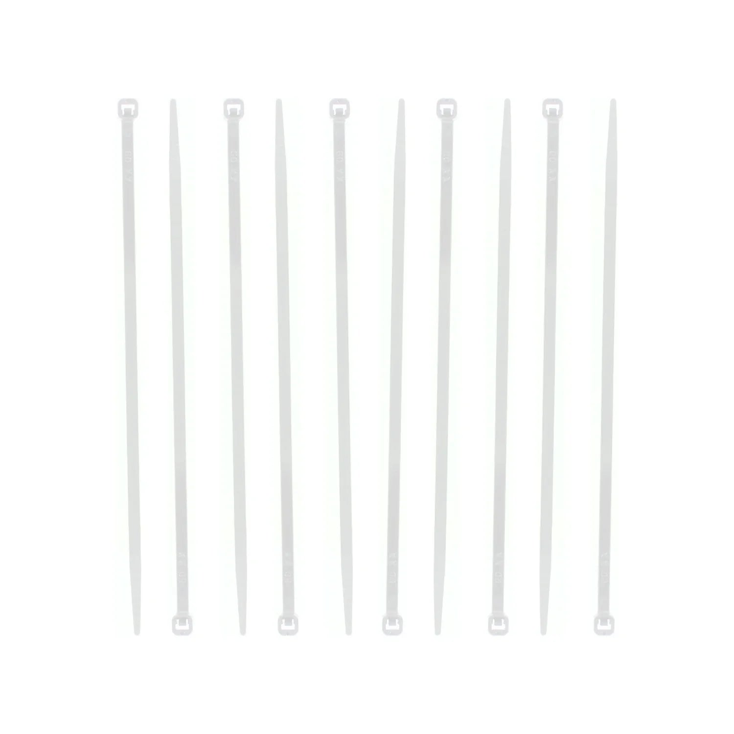 Cinchos plásticos blancos, bridas de nailon para sujeción y organización de cables en ferretería