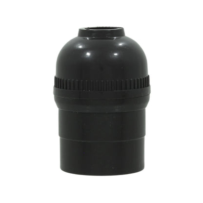 Socket sencillo baquelita negro para focos y bombillas de rosca E27