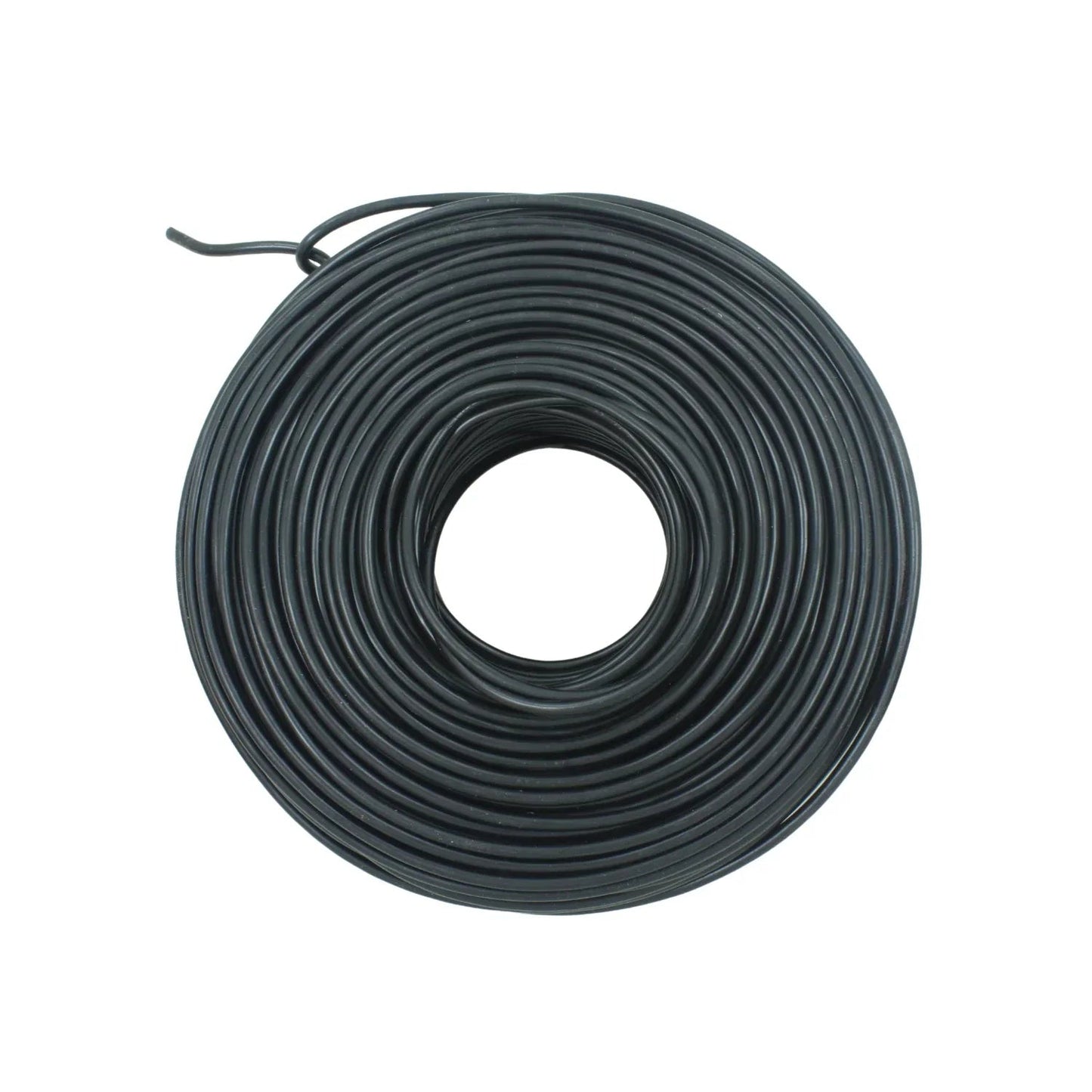 Rollo de cable eléctrico negro, aislado para instalaciones y proyectos de ferretería