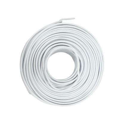 Rollo de cable eléctrico calibre 8 blanco de 100 metros para instalaciones eléctricas