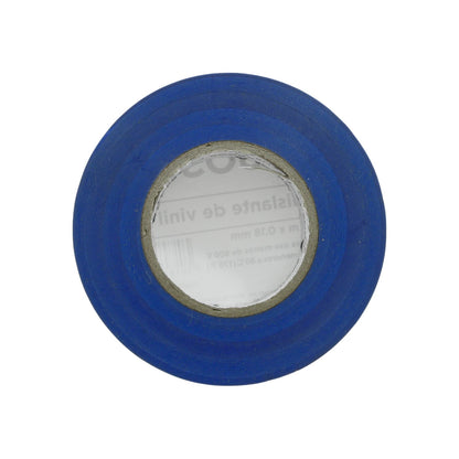 Rollo de cinta de aislar azul para aislamiento eléctrico y reparaciones de cables