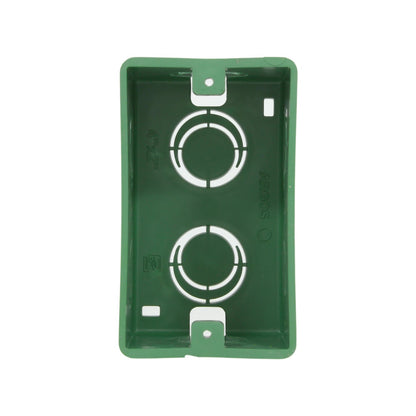 Chalupa eléctrica plástica Argos verde 2x4, caja de registro para instalación de tomas e interruptores.