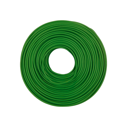Cable eléctrico verde calibre 12, rollo de 100 metros para instalaciones eléctricas.