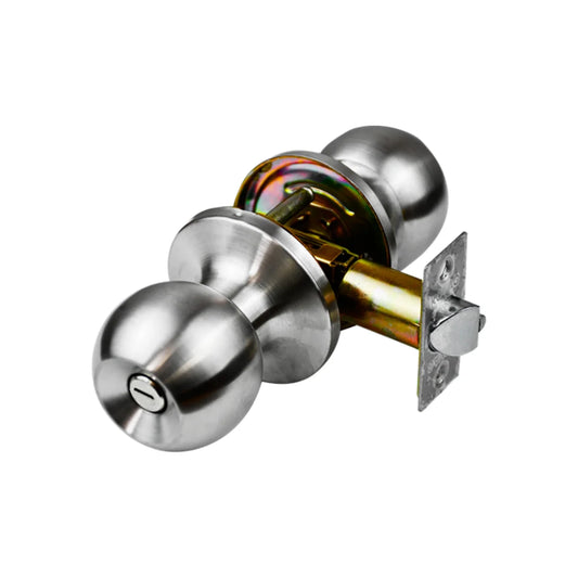 Cerradura/Chapa esfera para baño cromada Kovac PT11