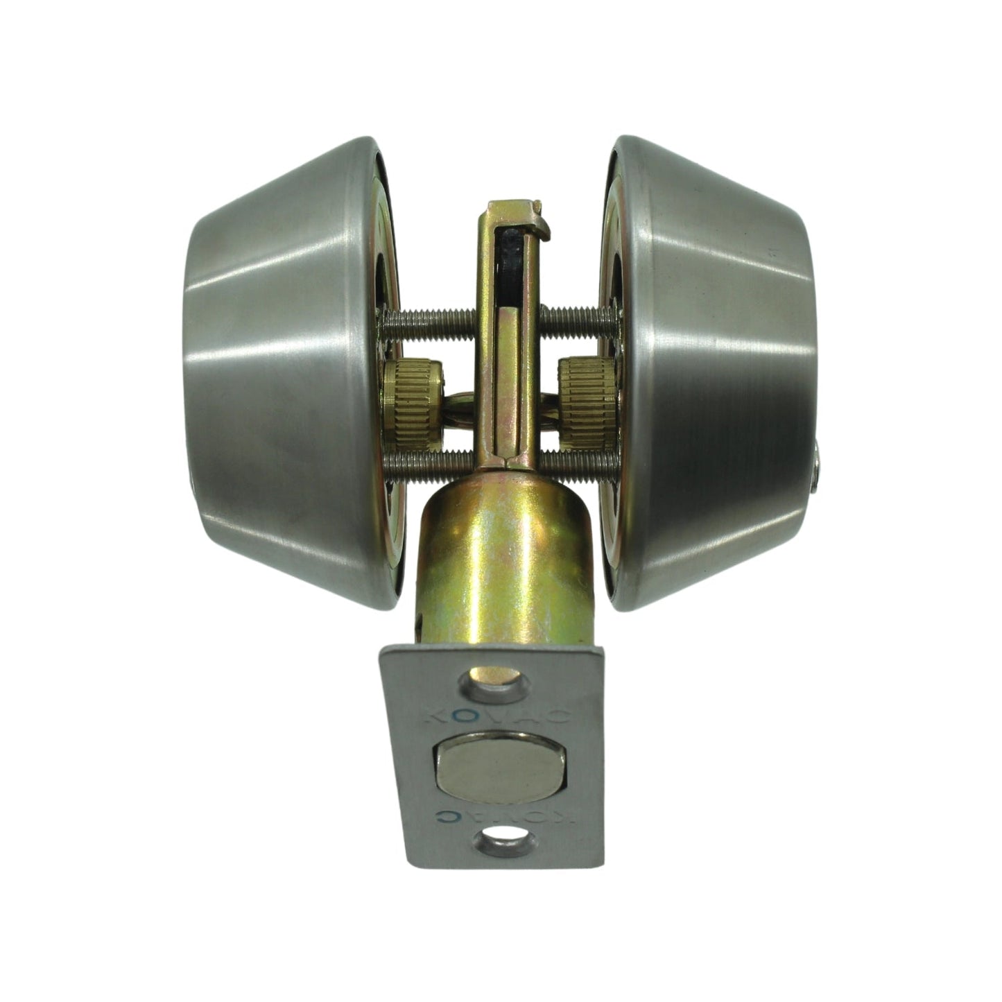 Mecanismo cerrojo de seguridad doble llave cromo satinado para puerta de entrada principal