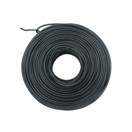 Rollo de cable eléctrico negro para instalaciones y conexiones generales