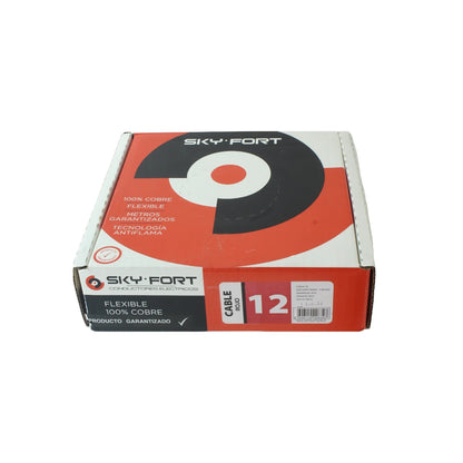 Cable #12 rojo 100 m Sky Fort CSKY-R-12