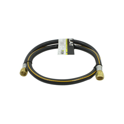 Manguera para gas 1 m PVC negra