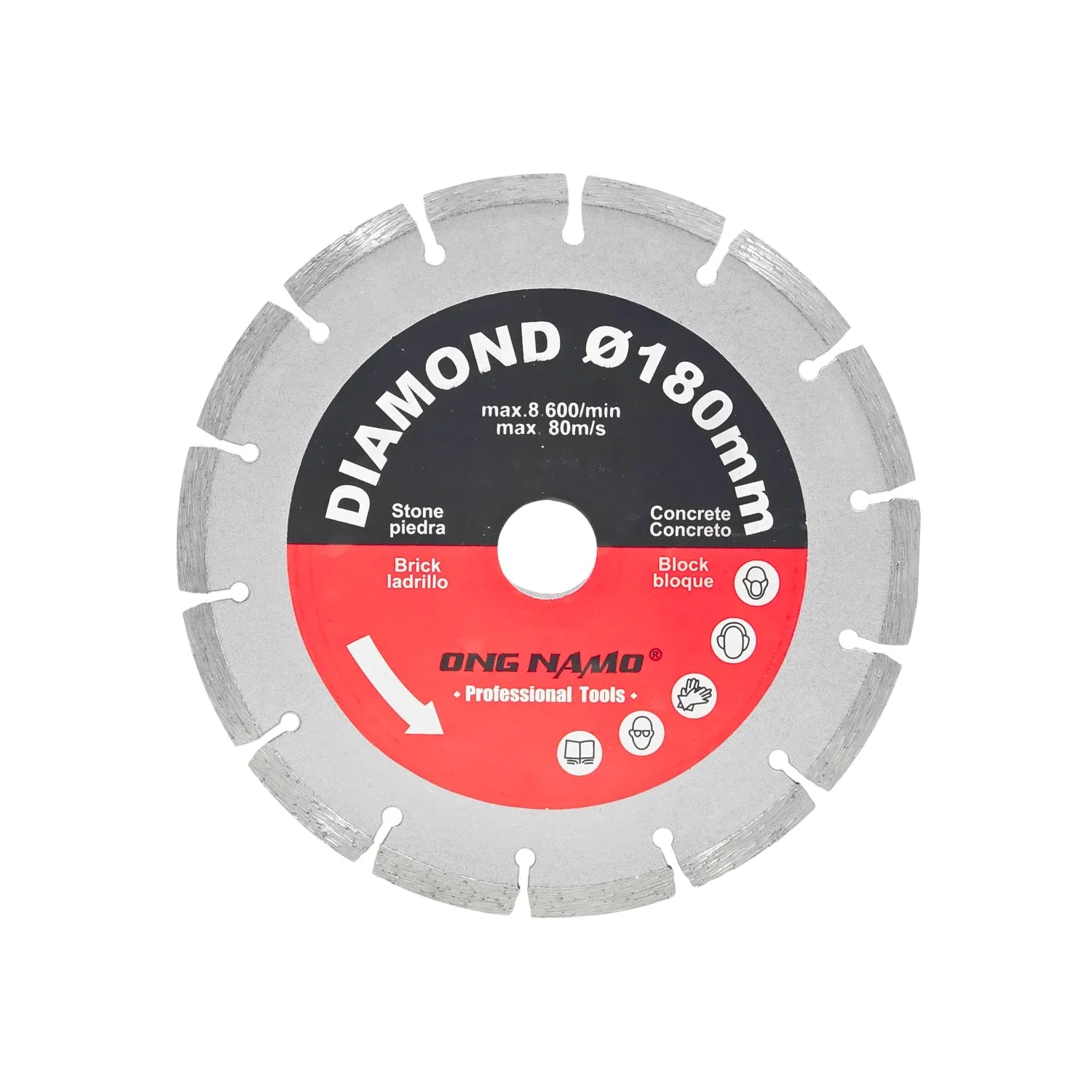 Disco 7" segmentado Ong namo 7-2 diamantado