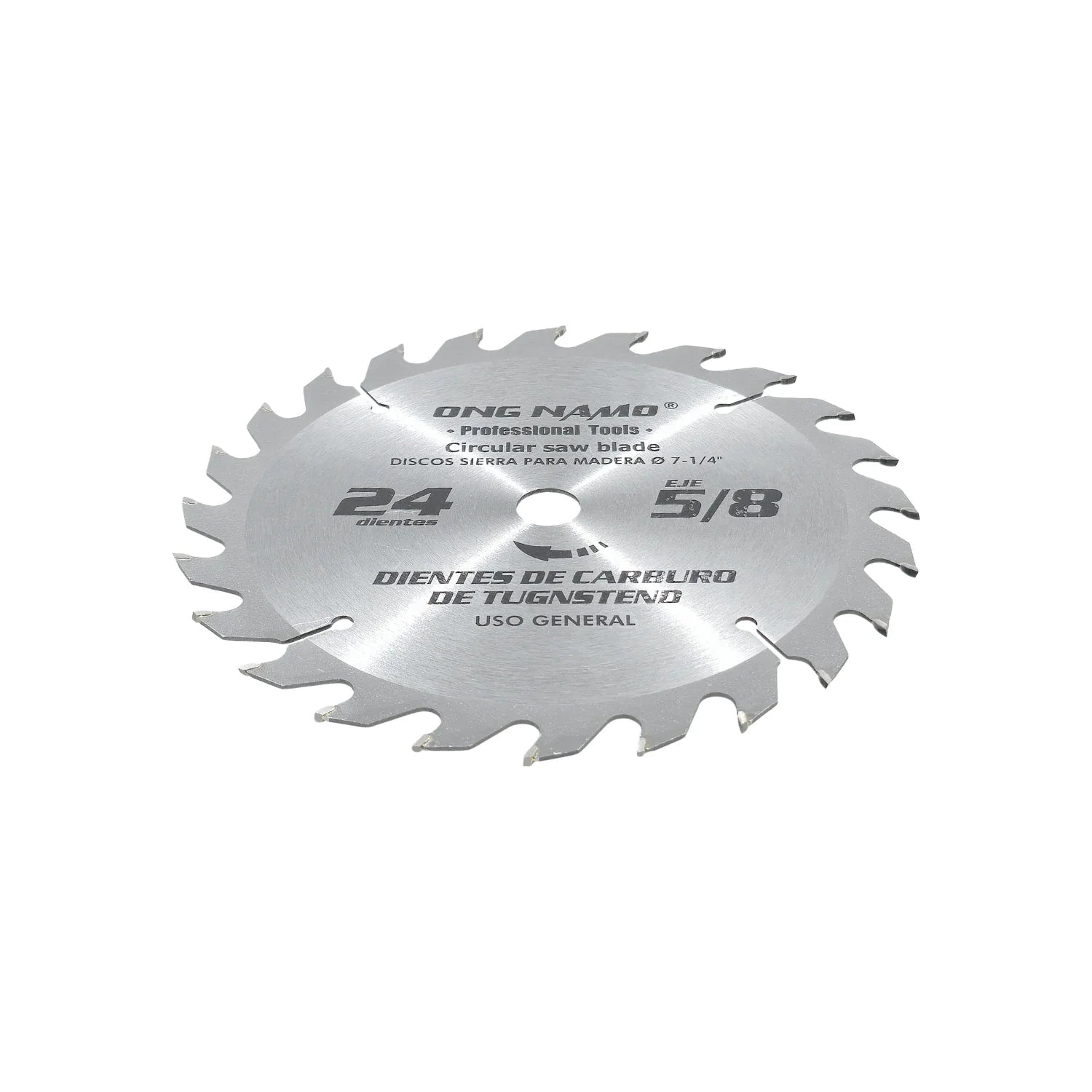 Disco sierra circular 5/8" de 24 dientes Ong namo 724