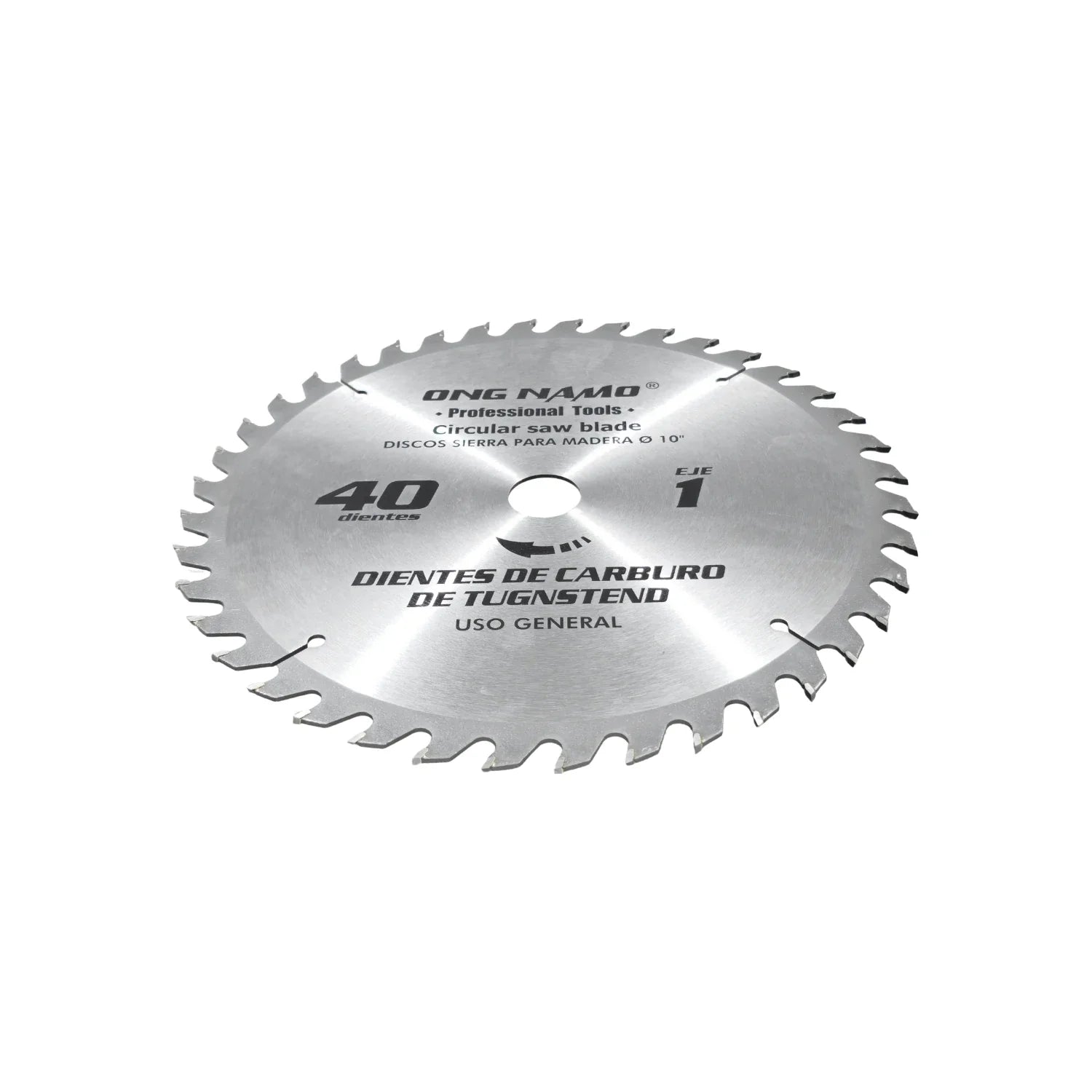 Disco sierra circular 10" de 40 dientes Ong namo 1040