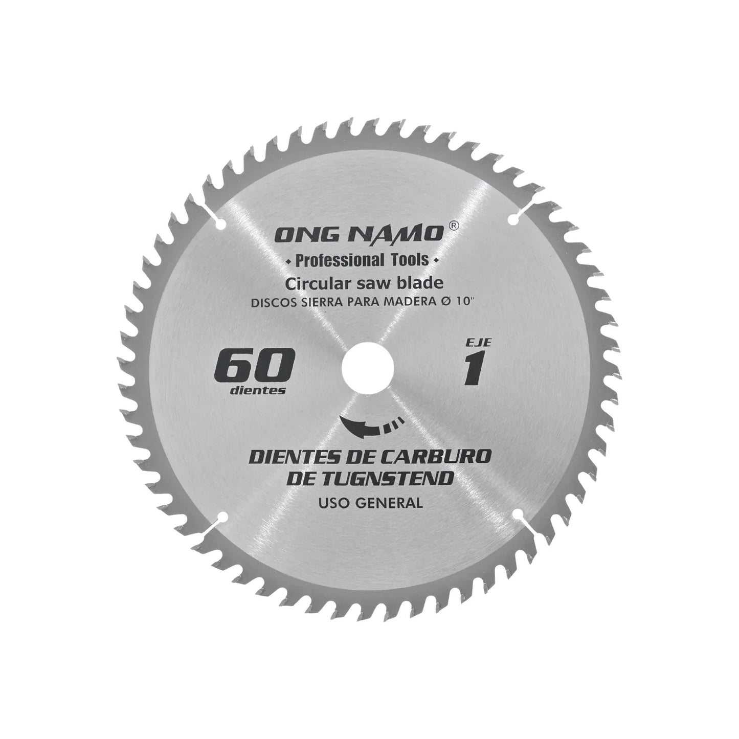 Disco sierra circular 10" de 60 dientes Ong namo 1060