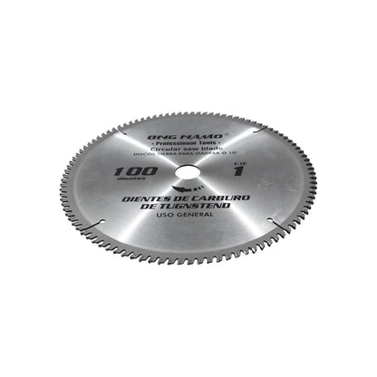 Disco sierra circular 10" de 100 dientes Ong namo 10100