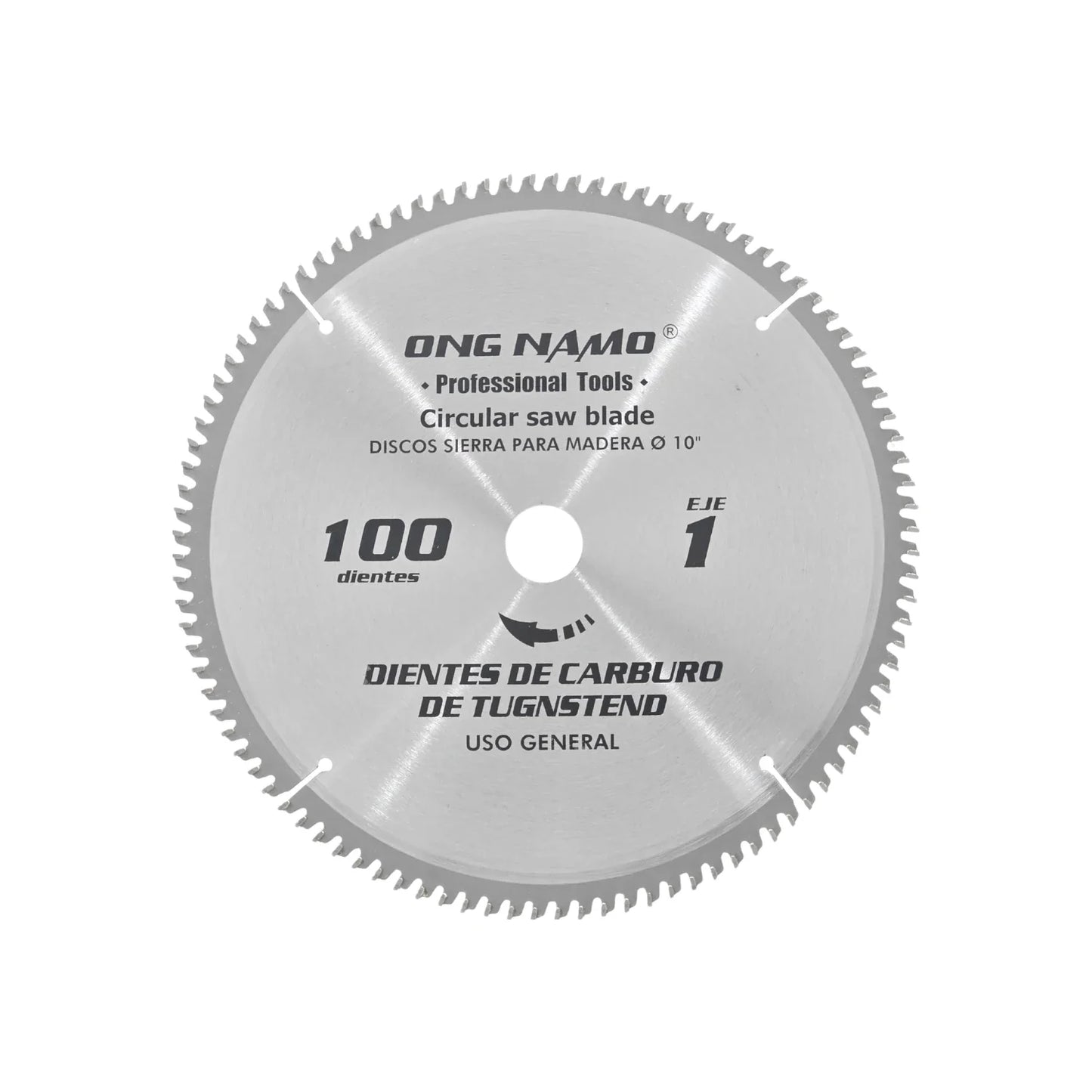 Disco sierra circular 10" de 100 dientes Ong namo 10100