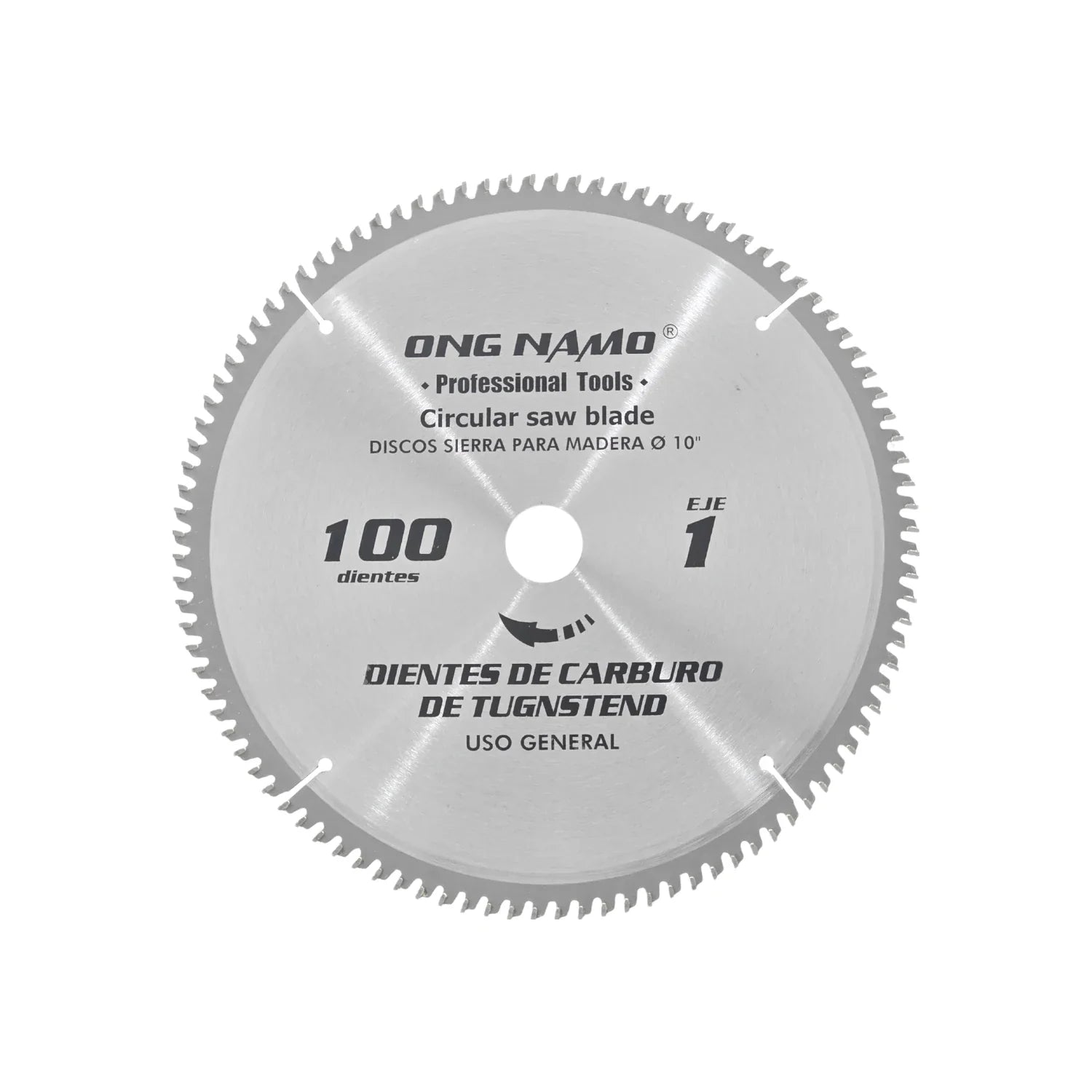Disco sierra circular 10" de 100 dientes Ong namo 10100