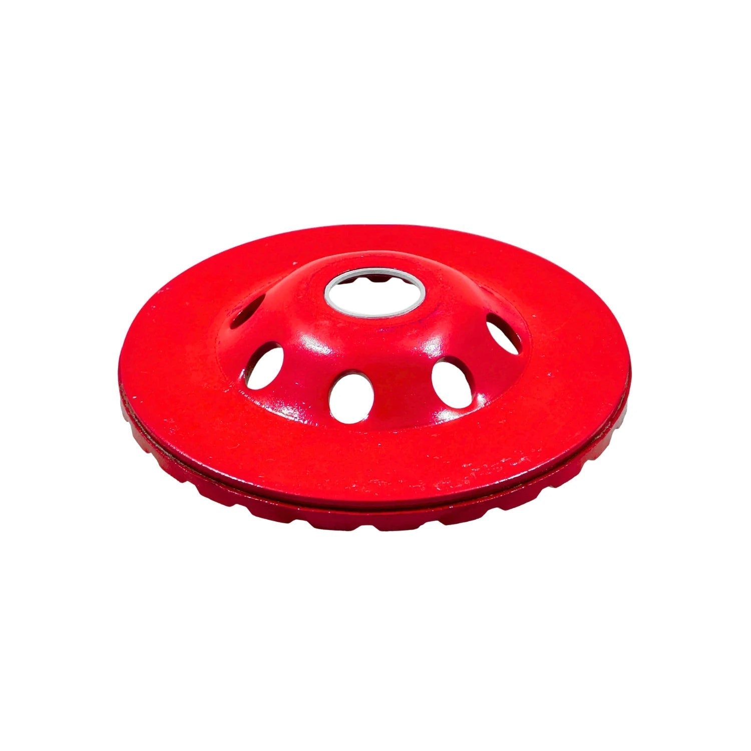 Copa diamante roja 4 1/2 pulgadas para desbaste de concreto y mampostería en amoladora