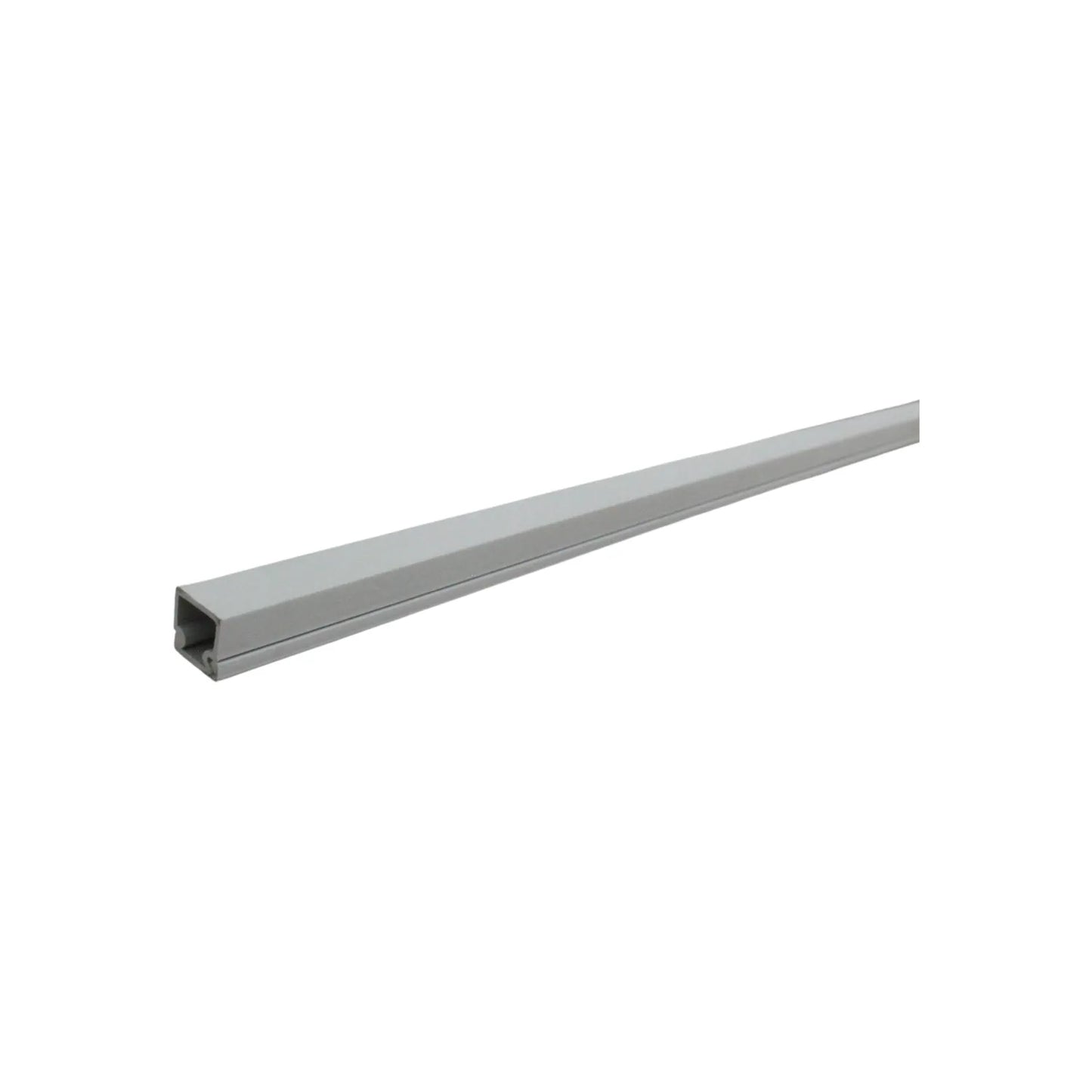 Canaleta gris para cables de instalación eléctrica, organizador de cable rectangular de PVC con ranura abierta