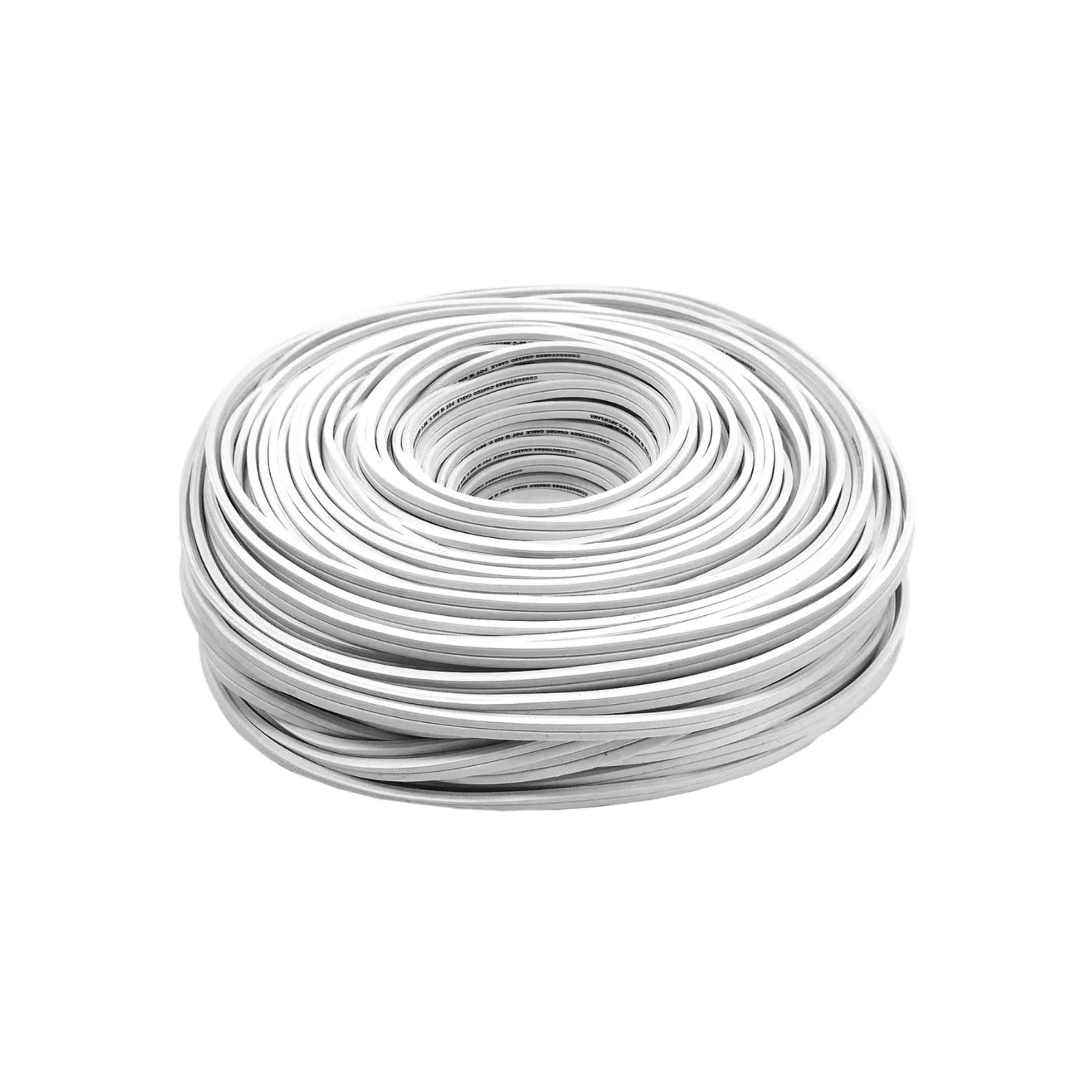 Rollo de cable de potencia blanco calibre #12 anti flama de 90 metros para instalaciones eléctricas