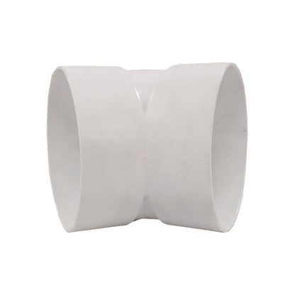 Codo PVC blanco 45 grados 3 pulgadas (75 mm) sanitario para conexiones de tuberías
