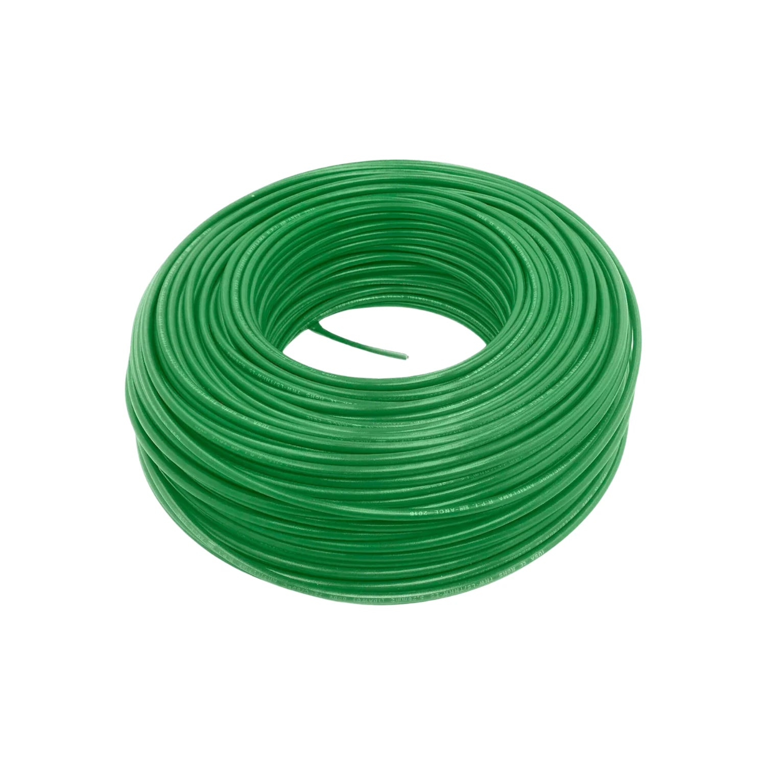 Rollo de cable eléctrico IUSA verde 2.5 mm² THW LS/110V antiflama para instalaciones eléctricas