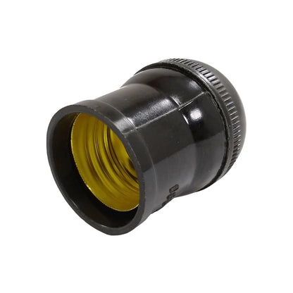 Socket sencillo baquelita negro Iusa 111