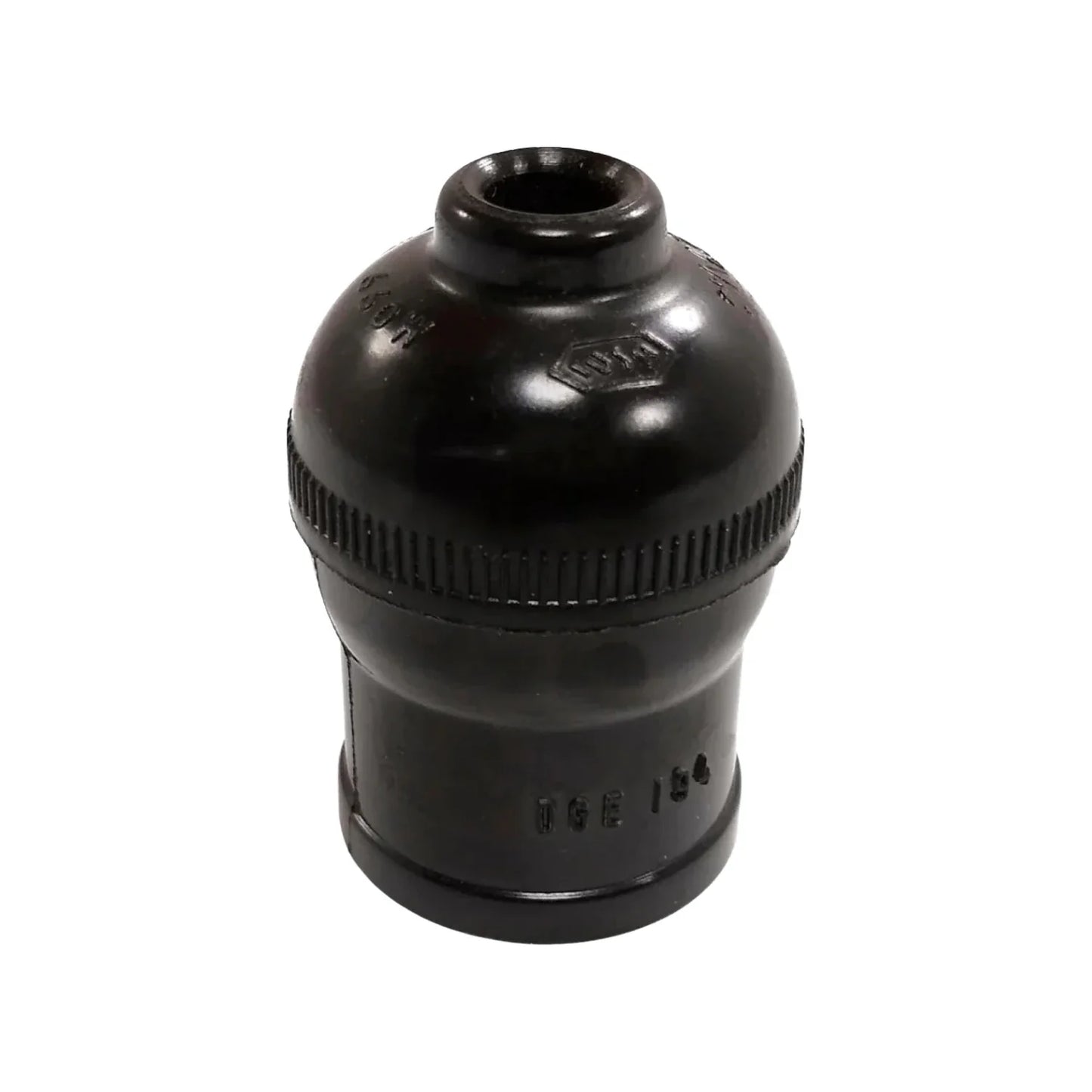 Socket sencillo baquelita negro Iusa 111