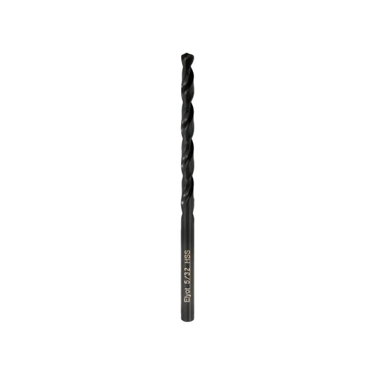 Broca helicoidal HSS de 5/32 pulgadas color negro para taladro, herramienta de corte de acero rápido para metal y madera