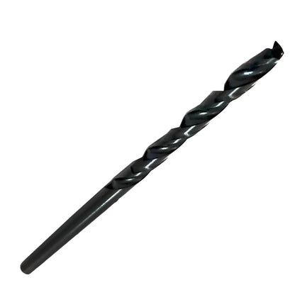 Broca helicoidal de acero para taladro, color negro, para perforar metal, madera y plástico con precisión.