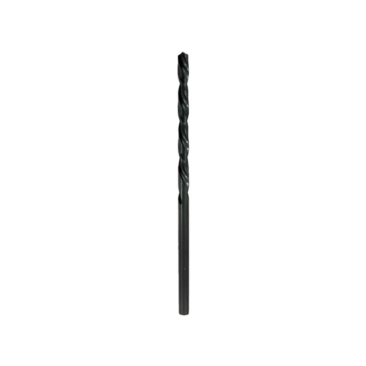 Broca helicoidal HSS negra de alta velocidad para perforar metal, punta afilada
