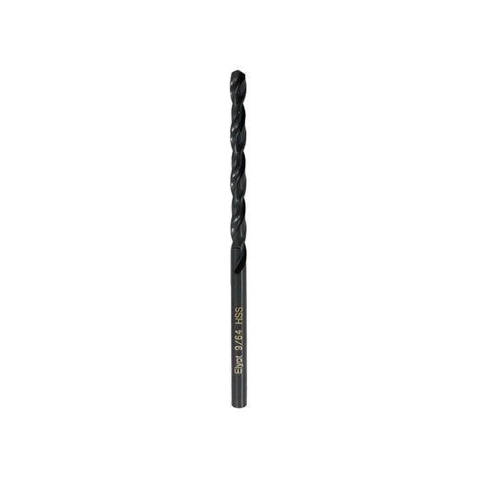 Broca helicoidal para metal Elyot 9/64 pulgadas HSS acabado negro de alta resistencia para taladro