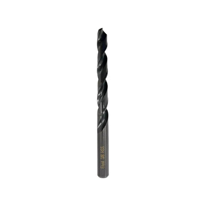 Broca espiral Elyot 3/8" HSS de alta velocidad para perforación de metales y maderas.