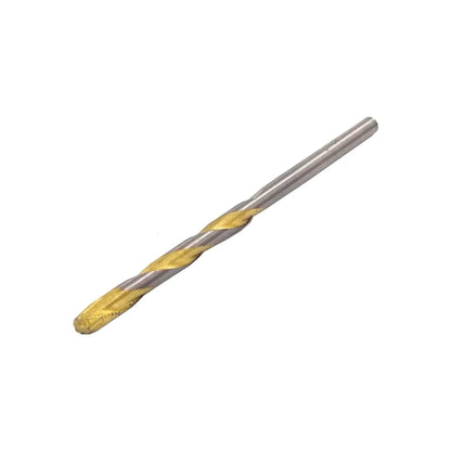 Broca de taladro helicoidal con recubrimiento de titanio dorado para perforar metal o concreto