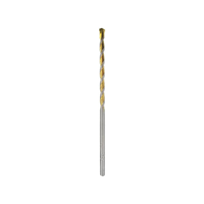 Broca para concreto 1/4x6 pulgadas con punta de carburo, revestimiento dorado para taladro percutor