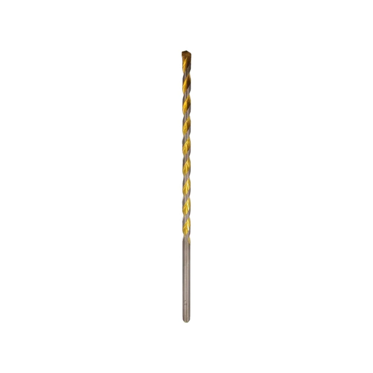 Broca para concreto 1/2x13 pulgadas, flauta espiral dorada, ideal para perforaciones profundas en mampostería