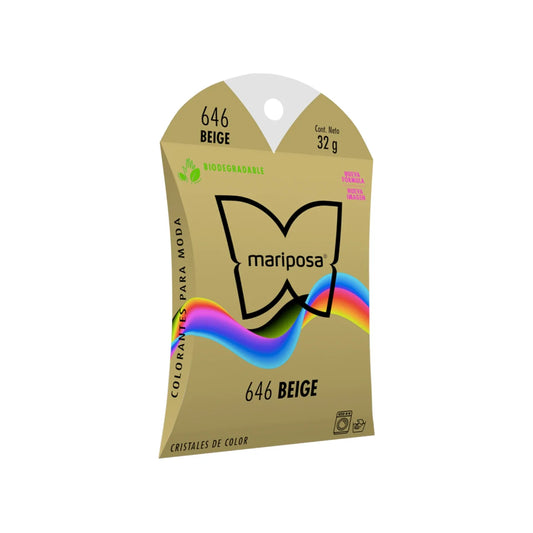 Colorante beige cristales Mariposa 646