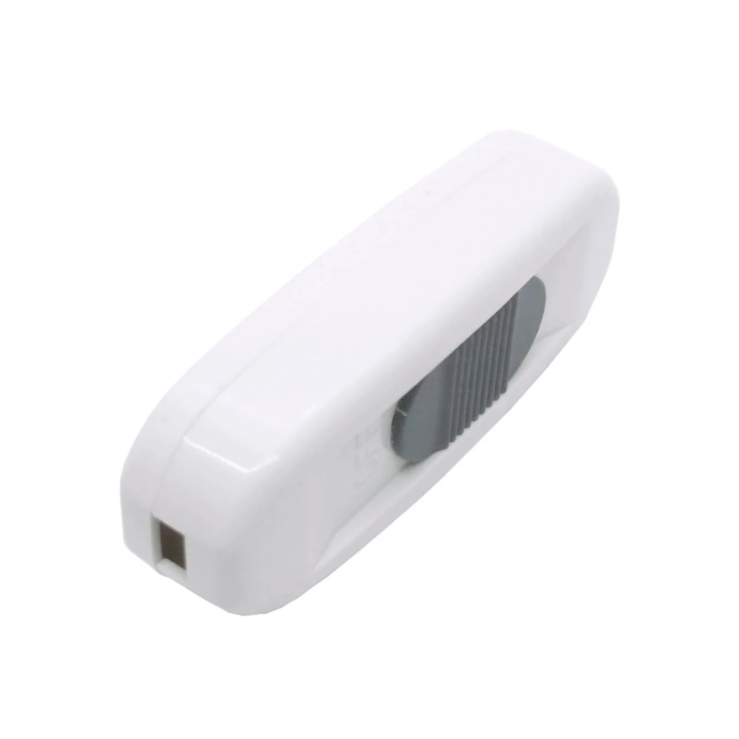 Apagador de paso de tecla gris y cuerpo blanco para cableado eléctrico