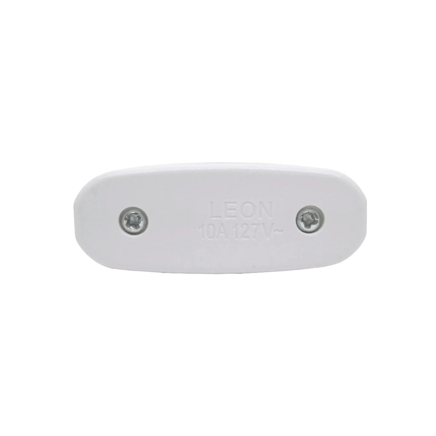 Apagador de paso blanco LEON 10A 127V~ para cable eléctrico