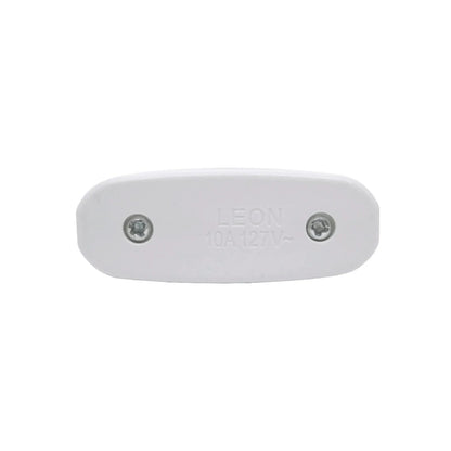 Apagador de paso blanco LEON 10A 127V~ para cable eléctrico