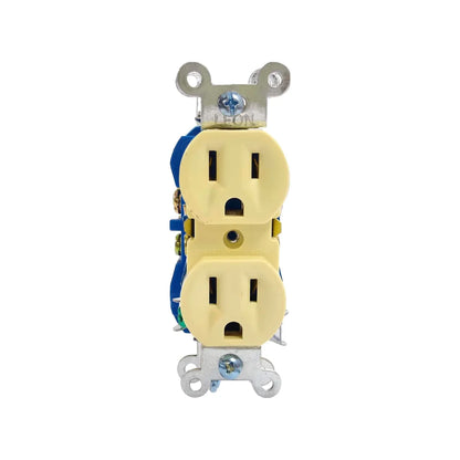 Contacto dúplex marfil León L111-3M