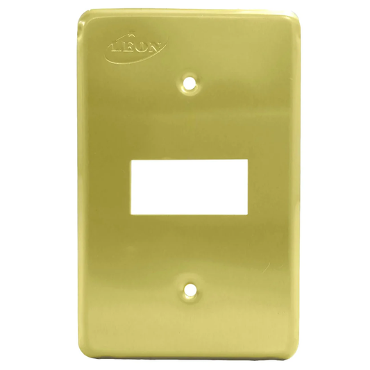 Placa 1 ventana dorada León PA01