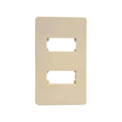 Placa 2 ventanas marfil León LP05/LP02