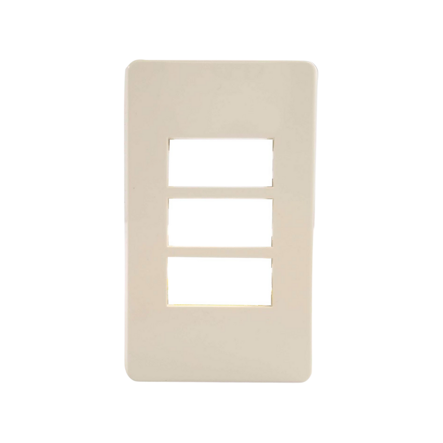 Placa 3 ventanas marfil León LP06/LP03